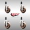 Service Caster 4 Inch 316SS High Temp Glass Filled Nylon 1-1/4 Inch Expanding Stem Caster Set SCC-SS316EX20S414-GFNSHT-114-4 - alternate 3